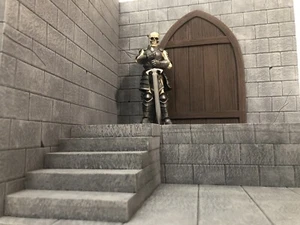 Mittelalter Steinmauer Treppe Diorama Detolf Actionfigur Fotografie Maßstab 1:12 - Bild 1 von 5