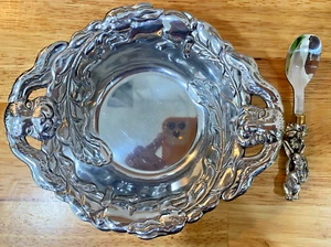 Vintage 2001 Arthur Court Bunny Rabbit Bowl & Spoon - Picture 1 of 21