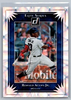 2019 Donruss - Elite Series #ES1 - Ronald Acuna Jr. /999 - Image 1 of 2
