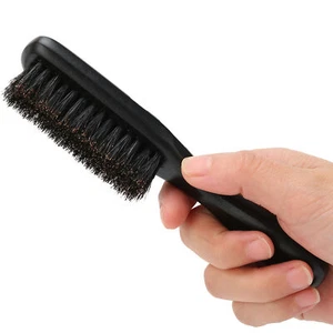 Spazzola per toelettatura barba spazzola per barba pettini per capelli con manico in legno - Foto 1 di 12
