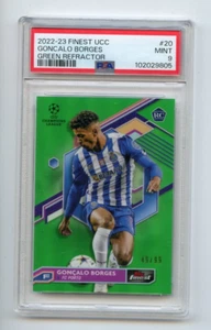 2022-23 Finest UCC Goncalo Borges FC Porto Green #20 ⭐️💥🎯 PSA Graded 9 /99 - Picture 1 of 2