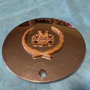 (1) Vogue Chrome Center Caps #991-0625 Gold Emblem - Picture 1 of 7