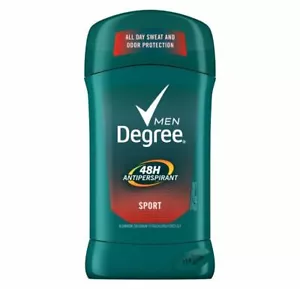 Degree Anti-Perspirant Deodorant Men Sport 48 Hour Dry Protection 2.7 Oz 2 Pack - Picture 1 of 4