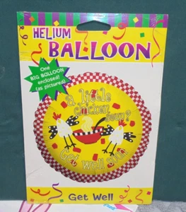 Get Well Soon Chicken Soup Helium Balloon - Picture 1 of 2