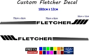 Calcomanía lateral Fletcher 180 cm para barco/lancha rápida/lancha motora - Imagen 1 de 3