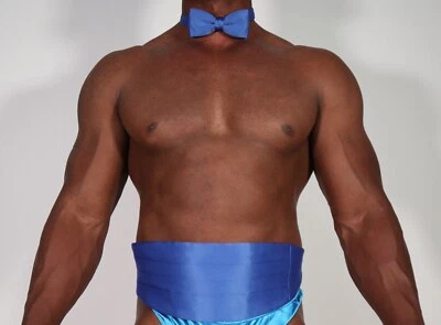 JUEGO DE 2 PAJARITAS Y FAJARITAS AZULES PARA HOMBRE Foto 1 de 4