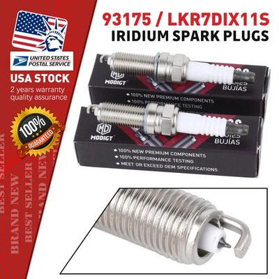 6x bujías de iridio LKR7DIX11S 93175 aptas para repuesto Acura RDX 2013-2018 Foto 1 de 4