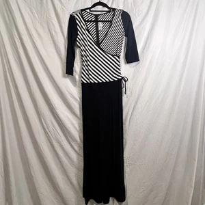 Linda Segal Vintage 90s For Creative Images Blk/wh Top Blk Bottom Jump Suit Gr.6 - Bild 1 von 7