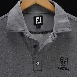 FOOTJOY FOOT JOY GOLF SHIRT POLO GRAY GREY TPC TAMPA BAY FL FLORIDA MENS L LARGE - Picture 1 of 7