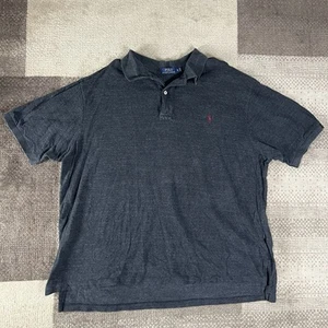 Polo Ralph Lauren Gray Polo Shirt Men’s Size 3XB Short Sleeve Red Pony - Picture 1 of 6