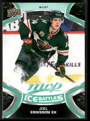 2021-22 Upper Deck MVP #51 Joel Eriksson Ek Minnesota Wild Ice Battles Card - Image 1 of 2