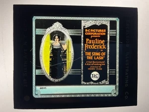Diapositiva de vidrio Magic Lantern ~ EL AGUIJÓN DE LA ~ LASH Pauline Frederick 1921 Película - Imagen 1 de 3