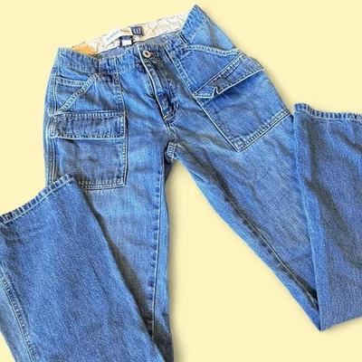 Jeans Y2K Surplus Flare Gap tiro bajo cintura 26" Foto 1 de 4