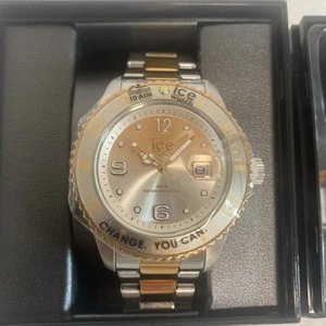 Ice Watch Quartz Silver Pink Dial Two-tone Watch 016 769 - Picture 1 of 11