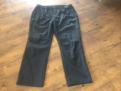 CK Fleece Lined Soft Shell Pants 44x32  Black Tactical Cold Weather Trousers - Image 1 of 4