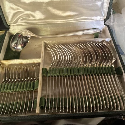 Ménagère Couverts argenté Art Déco # Ercuis  Christofle 37 Pièces 1970 - Photo 1/4