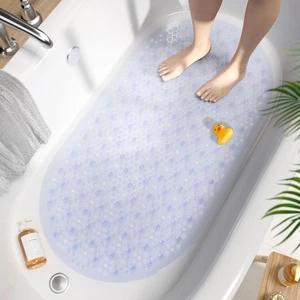 HITSLAM Oval Badewannenmatte rutschfest, 68 x 38 cm Antirutschmatte für - Bild 1 von 8