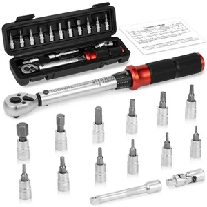 Torque Wrench 1/4 Drive, 15 Pcs Bike Torque Wrench Kit 17.7-230.1 In-Lb/2-26N... - Picture 1 of 8
