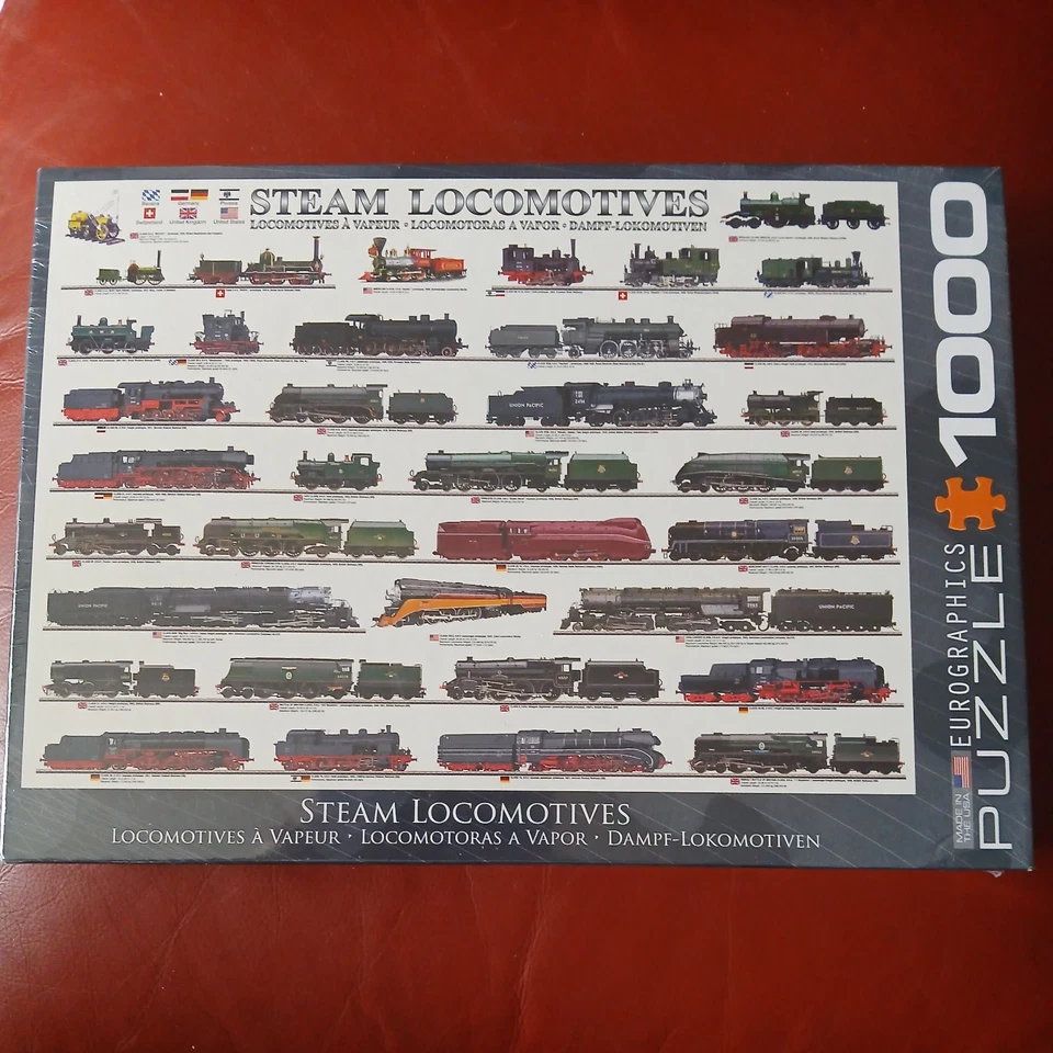 Steam Train 1000 piece jigsaw puzzle by Eurographics 680mm x 490mm - Image 1 of 1