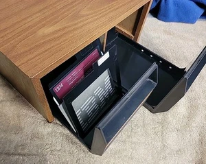 Vintage Wood-grain 5.25" Floppy Disk Storage Box - Afbeelding 1 van 5