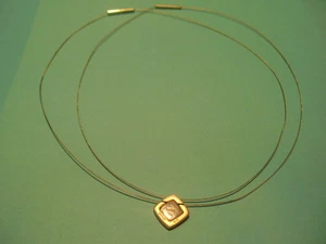 Doppelkette 925er Silber von ESPRIT mit Anhänger Silbercollier - Picture 1 of 1