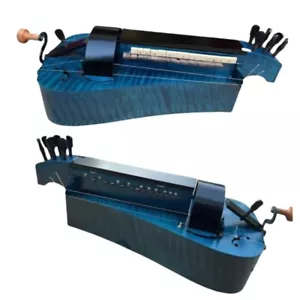 Nice Blue Hurdy-gurdy, 6 strings 24 keys Hurdy Gurdy, pretty drawing.Good Sound - Picture 1 of 12