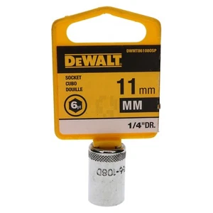 Toma de cromo métrica DeWALT DWMT86108OSP 11 mm, unidad de 1/4", 86-108D, 6 puntos - Imagen 1 de 16