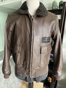 USN Vietnam Aviator INTERMEDIATE  TYPE G-1 BOMBER FLIGHT JACKET 44 ✅ Nicel Large - Picture 1 of 12