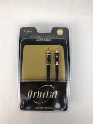 12ft Premium RCA Male to Male M/M Gold Series A/V Audio Video Subwoofer Cable - Image 1 of 4