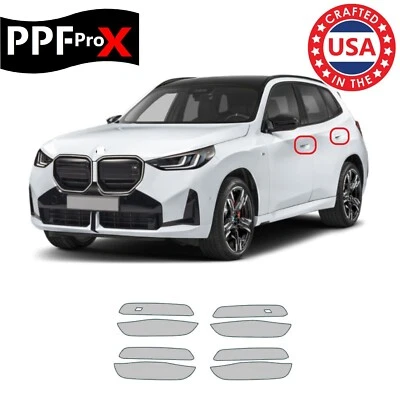 Película de protección de pintura precortada PPF para manija de puerta para BMW X3 2025 Foto 1 de 3