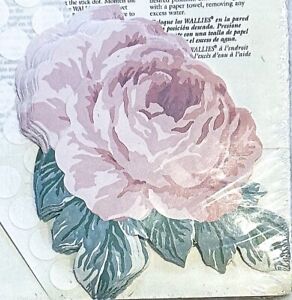Dusty Rose Roses 25 WALLIES Wallpaper CutOuts Pink Shabby Stickers Chic Decals