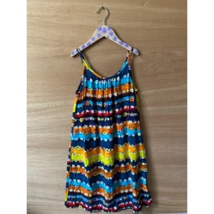 Jams World Lil People Colorful Floral Print Sleeveless Dress Size L - Picture 1 of 4