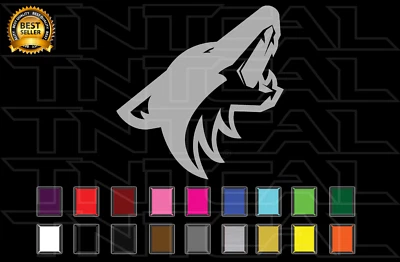 Arizona Coyotes Decal Sticker Hockey Team Logo NHL Car Truck Window Wall - Image 1 of 2