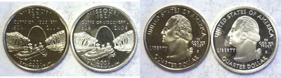 2003-S Missouri Statehood Quarter Silver & Clad Proofs 2 Coin Set - Image 1 of 3