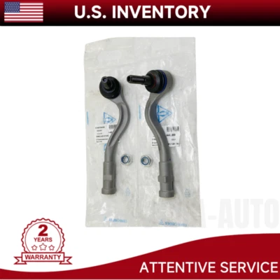 2Pcs Front Left & Right Outer Steering Tie Rod Ends For Audi A4 8W0423812C - Image 1 of 4