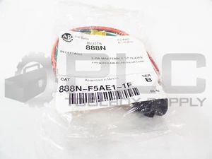 Neu Allen Bradley 888N-F5AE1-1F Ser. B 5 Pin Mini Buchse St 18 Awg - Bild 1 von 2