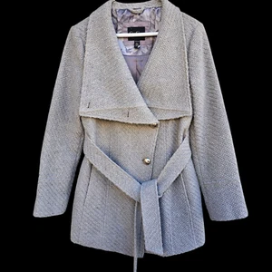 Jessica Simpson Gray Overcoat Jacket - Women's Size Small - Picture 1 of 11