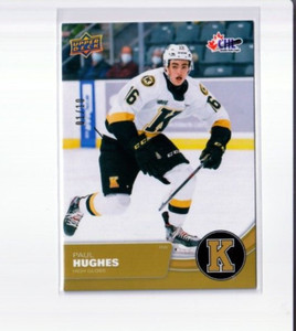 PAUL HUGHES '21/22 2021/22 Upper Deck CHL HIGH GLOSS card #'d /10