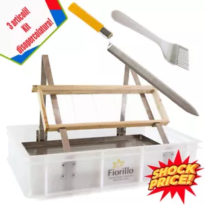 Kit Apicoltura per disopercolare - Banchetto, forchetta e coltello inox - Afbeelding 1 van 4