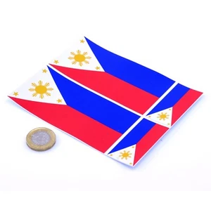 Phillippines Flag Stickers x4 3" & 2" Car Vinyl Rally Racing Window Decals - Picture 1 of 1