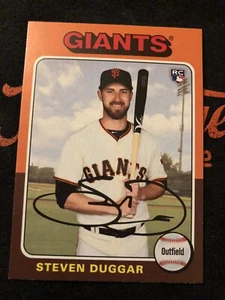 2019 Topps Archives 1975 Base Card #172 Steven Duggar Giants RC Rookie - Foto 1 di 2