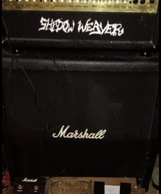 Marshall Replacement  With Your Own white Acrylic. Your Band Name. Laser Cut - Image 1 of 2