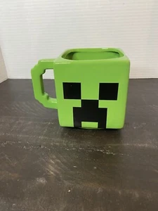 Minecraft ZAK! Coffee Mug Creeper Green Block Sculpted Collectible 24oz Cup RARE - Picture 1 of 7