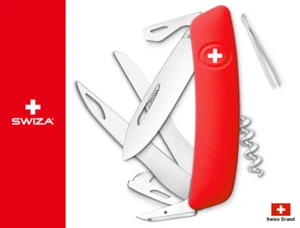 Swiza Swiss Army Knife 95mm D07 Red 440 Stainless 12 Function Tools  - Picture 1 of 9