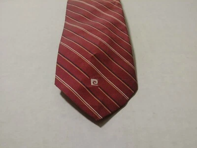 Pierre Cardin Pink Striped Neck Tie  - Image 1 of 4