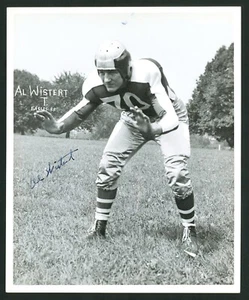 1944 Philadelphia Eagles firmada autografiada tipo 1 fotografía calidad Al Wistert - Imagen 1 de 4