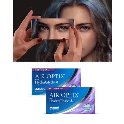 Neu- OVP 1 oder 2x 6er Boxen AIR OPTIX plus Hydraglyde Multifocal von Alcon - Bild 1 von 4