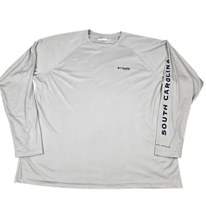 Columbia PFG Mens XXL Gray Long Sleeve Omni-Shade Fishing Shirt South Carolina - Picture 1 of 13
