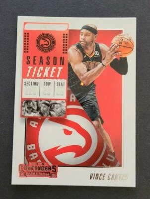 2018-19 Panini Contenders Season Ticket #22 Vince Carter Hawks - Image 1 of 2