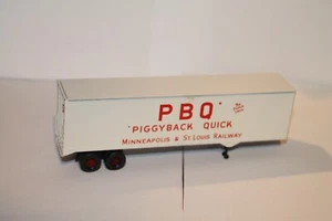 Minneapolis & St Louis Railway 40 Fuß PBQ * Huckepack Anhänger Custom HO Scale - Bild 1 von 4